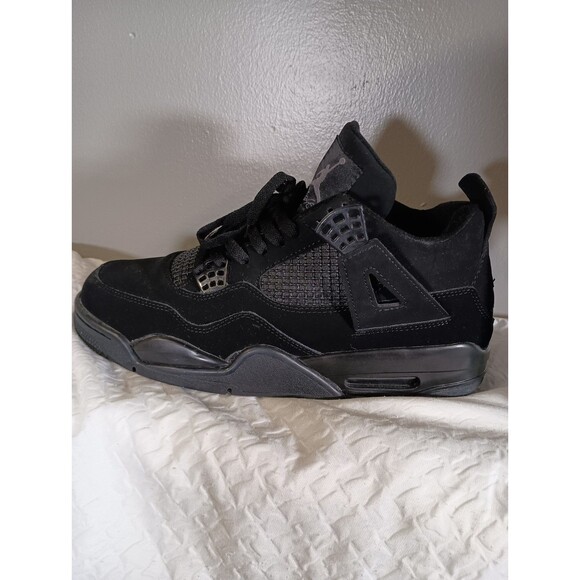 Nike Air Jordan 4 Black Cat Triple Black Mens Sneakers Shoes C1110-010 Size 11 main image 4